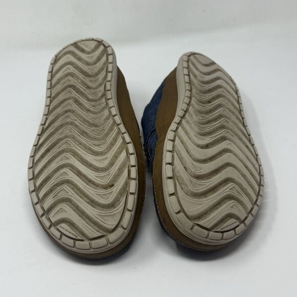 Crocs Santa Cruz Playa Shoes Mens 11 Blue Denim Brown Lace Up Comfort Preppy